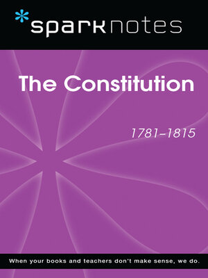 cover image of The Constitution (1781-1815)
